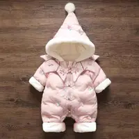 在飛比找ETMall東森購物網優惠-嬰兒連體衣寶寶外出加絨過年服