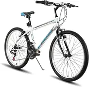 Hiland 24 26 inch Mountain Bike for Men Women, 21 Speeds High-Carbon Steel Frame, Sport Cycling MTB Bicycle for Adult