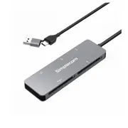 Simplecom CR407 5-Slot SuperSpeed USB 3.0 and USB-C to CFast/CF/XD/SD/MicroSD Card Reader