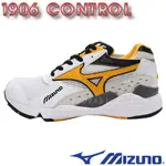 鞋大王MIZUNO美津濃 D1GA-201174(CONTROL) 白X黃 1906休閒運動鞋【尺寸偏小半號】029M