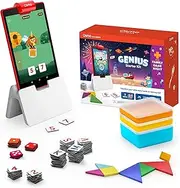 Osmo-Genius Starter Kit for Fire Tablet + Family Game Night-7 Educational Learning Games for Spelling,Math & more-Ages 6-10-STEM Toy Gifts- 6 7 8 9 10(Osmo Fire Tablet Base Included-Amazon Exclusive)