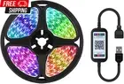 RGB 5M LED Strip Lights IP65 Waterproof 5050LED 300 Leds 5V USB Bluetooth Contro