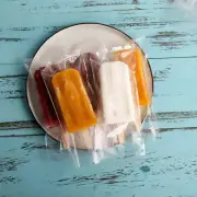 100Pcs Plastic Ice Pop Bag Clear Popsicle Hot Seal Ice Cream Pack Storage Supply