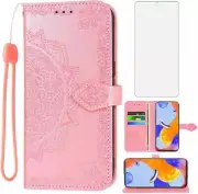 Compatible with Xiaomi Redmi Note 11 Pro Wallet Case and Tempered Glass Screen