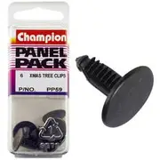 Champion Panel Pack Christmas Tree Clips PP59, Black