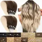 200S 1G Thick Russian Remy Human Hair Extensions Micro Loop Ring Tip Beads Ombre