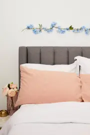 Blue Flower And Leaf Garland