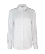 piercing-detail shirt 44 White