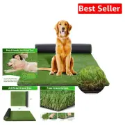 Customizable Artificial Grass for Dogs - 1.38in Soft Turf for Potty Solutions