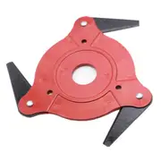 Red 3 Steel Blades Razors Lawn Mower Grass Eater Trimmer Head Brush Cutter Tool