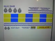 British Transport Police Command Van Decals 1:24