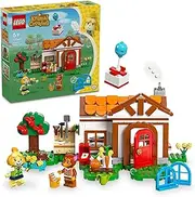 LEGO Animal Crossing Isabelle’s House Visit Set, Building Toy for 6+ Year Old Girls & Boys, Features 2 Character Minifigures from The Video Games incl. Fauna, Creative Kids' Toy for Gaming Fans 77049