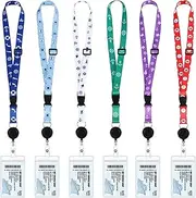 12 Pcs Cruise Lanyards for Cruise Ship Cards, Cruise Lanyard Badge Holder Ship Lanyards for Royal Caribbean Cruise Essentials