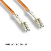 [Lot10] Kentek 3m OM2 LC/LC Multi-Mode Fiber Optic Cable 50/125 Duplex OFNR