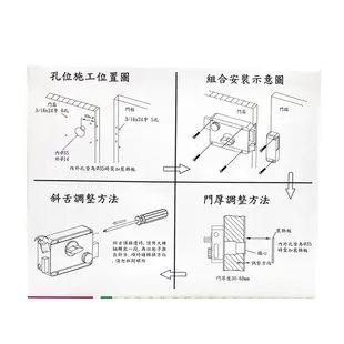 強棒牌 白鐵無拉板四段鎖 門鎖 超強防橇防夾防撥型【璟元五金】