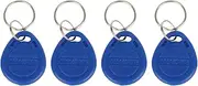 ElgnAura RFID Key Fob, 100 Pcs Proximity ID Card Token Tag for Access Control Keychain System Security Entry (ID Card)