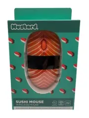 NEW Wireless Sushi Mouse by Mustard Orange, Black White For PC or MAC
