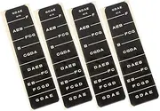 JOINPAYA 4Pcs Violin Fretboard Stickers Easy to Use Note Markers for Beginners Durable Design Removable Without Damage for Learning Violin Black