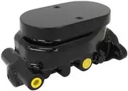 Aeroflow Brake Master Cylinder 1-1/8" Bore Cast Alumin Black Smooth - AF300-151BLK
