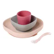 Silicone Suction Meal Set - Pink
