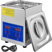 VEVOR Ultrasonic Cleaner 2L Jewelry Cleaning with Digital Timer Ultrasonic Cleaning Machine for Jewellery Rings Watches Eyeglasses Dentures Coins Meta