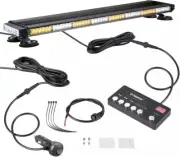 Strong Magnetic Safety Flashing 108 LED Amber White Emergency Light Bar