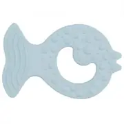 Bumi Bebe Natural Rubber Fish Teether - Sky Blue