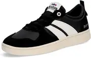 [Palladium] PALLACUP Flame LTH Low-Cut Sneakers, Black/Creme White (070), 27.5 cm