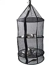 Drying Rack Hangings,4 Layer Dryer Mesh Net | Round Plant Tray with Zipper, Flower Dehydrators, Garden Grass Storage for Drying Plants Fruits