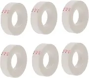 NUOBESTY 6 Rolls Tape Writing Tapes White Gaffer Tape Frosted Transparent Tape Clear Boob Tape Electric Tape White Automotive Masking Tape White Out Tape Washi Tape Matting Film