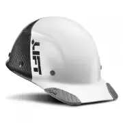 LIFT Safety HDC50C-19 DAX 50 Carbon Fiber Cap Style Hard Hat - Ratchet White