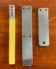 1 Large & 1 Small Flat Standard & 1 Flat Bent 4 Hole std Wire bending handTool: