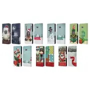 CUSTOM CUSTOMISED PERSONALISED CHRISTMAS LEATHER BOOK CASE FOR HTC PHONES 1