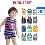 [韓國 VAENAIT BABY] 2-9 歲幼兒兒童男孩內衣恐龍汽車棉質汗衫無袖背心