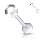 Piercing Ear Labret Bioflex Ball Transparent
