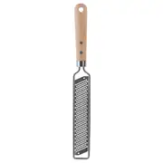 VARDAGEN zester with handle, stainless steel/beech, 33 cm