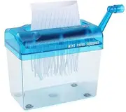 Mini Strip-Cut Paper, Hand Crank Paper Shredder for A6/ Folded A4 Paper Transparent Paper Cutting for Home/Office Shredder