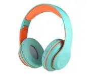 College-headed wireless Bluetooth headset-blue color