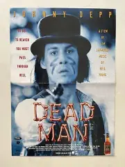 Dead Man Australian Cinema Flyer Poster Johnny Depp Jim Jarmusch