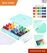 HIMI Gouache Paint Set: Vibrant Colors, Non Toxic, Portable - 24 Colors, 30ml/