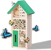 HPAWHOMEPART Insect Hotel Bug House Insect House Hanging Bug Hotel Mason Bee House Ladybug Butterfly Ladybirds Beneficial Insect Habitat for Garden