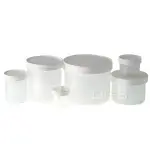 《QORPAK》白色塑膠蓋塑膠樣本瓶 PP瓶身 SCREW CAP CONTAINERS