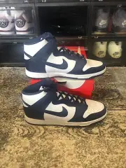 NIKE DUNK HIGH RETRO "NAVY" - SIZE 8 MENS US - BNIB - DEADSTOCK