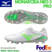 MIZUNO Soccer Cleats MONARCIDA NEO 3 PRO P1GA2522 37 White / Neon Green NEW!!