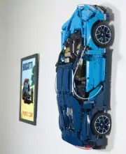 UPGRADE Wall Mount LEGO® Technic™ Bugatti Chiron 42083 Display Mount Bracket