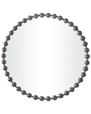 CosmoLiving by Cosmopolitan Metal Wall Mirror With Beaded Detailing