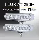 Pair 6Inch Led Work Light Bar Flood Fog Lights LED Light Pods Boat Marine 4WD
