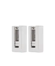 Square pendant earrings One size White