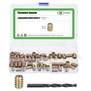 50Pcs Threaded Inserts, M6-1x15 Headless Hex Socket Drive Thread Inserts
