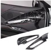 Forged Pattern Carbon Window Lift Button Trim Outer Frame For Corvette C8 20-24 (for: Chevrolet)